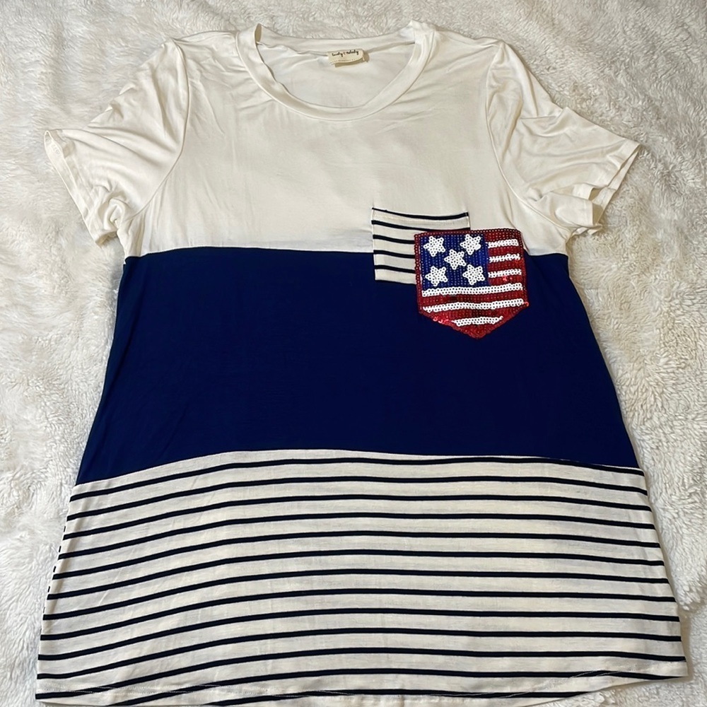 American‎ Flag Pocket Top
